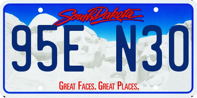 SD license plate 95EN30