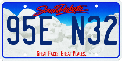 SD license plate 95EN32