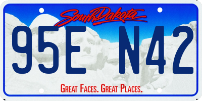 SD license plate 95EN42