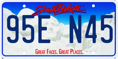 SD license plate 95EN45