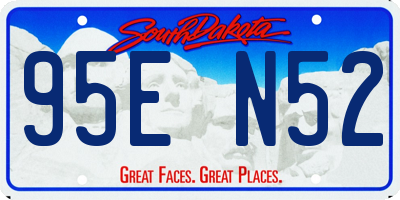 SD license plate 95EN52