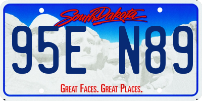 SD license plate 95EN89