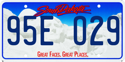 SD license plate 95EO29