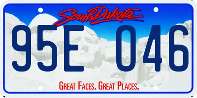 SD license plate 95EO46