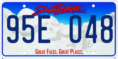 SD license plate 95EO48