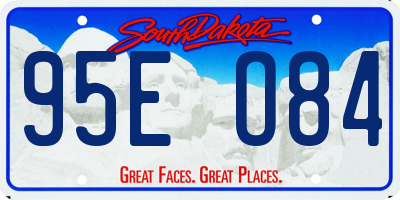 SD license plate 95EO84