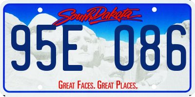 SD license plate 95EO86
