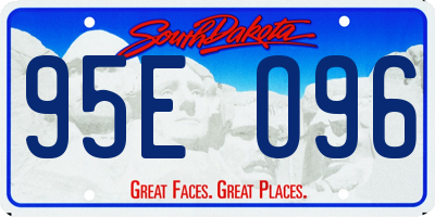 SD license plate 95EO96