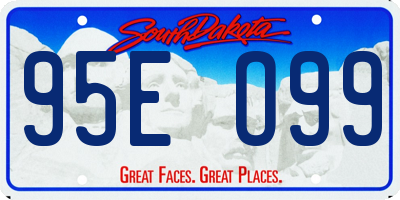SD license plate 95EO99