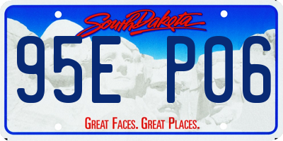 SD license plate 95EP06