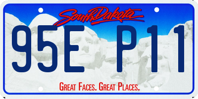 SD license plate 95EP11