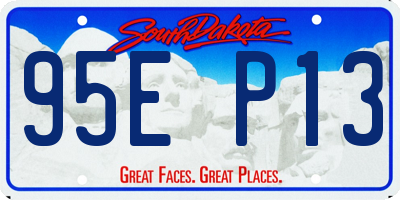 SD license plate 95EP13