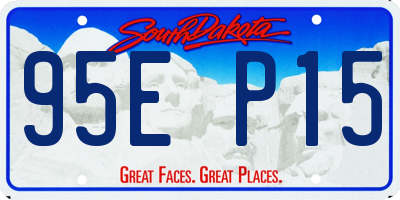 SD license plate 95EP15