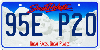 SD license plate 95EP20