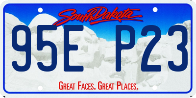 SD license plate 95EP23