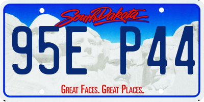 SD license plate 95EP44