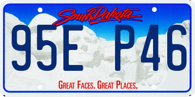 SD license plate 95EP46