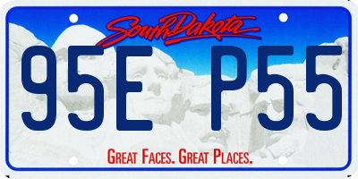 SD license plate 95EP55