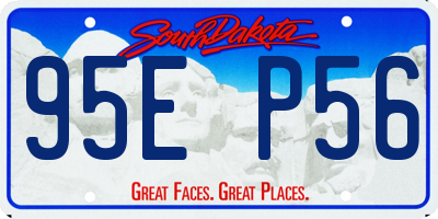 SD license plate 95EP56