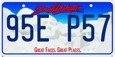 SD license plate 95EP57