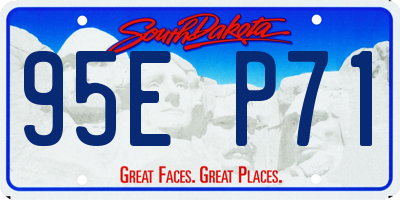 SD license plate 95EP71