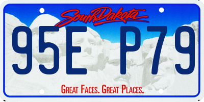 SD license plate 95EP79