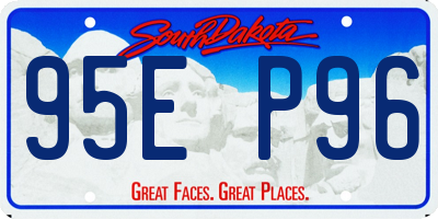 SD license plate 95EP96