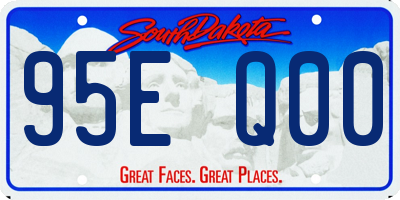 SD license plate 95EQ00