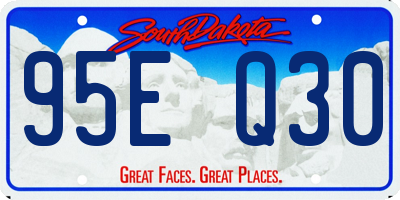 SD license plate 95EQ30