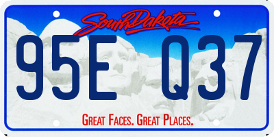 SD license plate 95EQ37