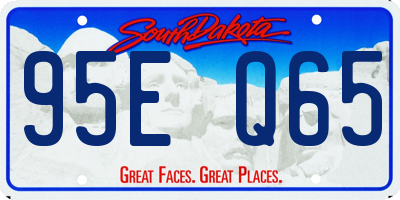 SD license plate 95EQ65