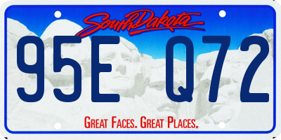 SD license plate 95EQ72