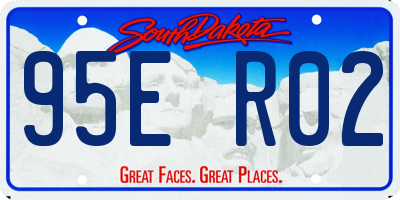 SD license plate 95ER02