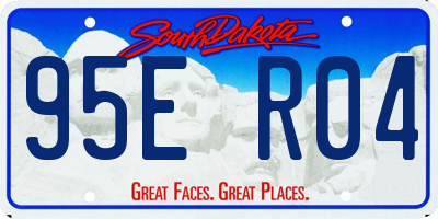 SD license plate 95ER04