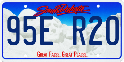 SD license plate 95ER20