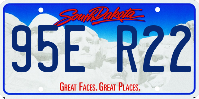 SD license plate 95ER22