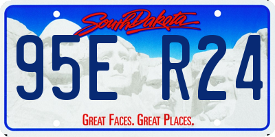 SD license plate 95ER24
