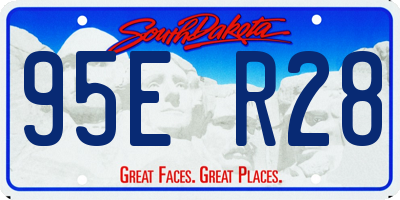 SD license plate 95ER28