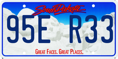 SD license plate 95ER33