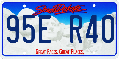 SD license plate 95ER40