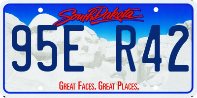 SD license plate 95ER42