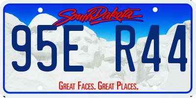 SD license plate 95ER44