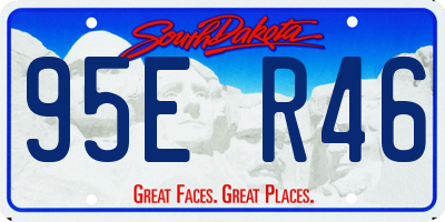 SD license plate 95ER46