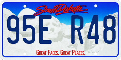 SD license plate 95ER48