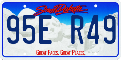 SD license plate 95ER49