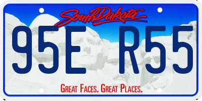 SD license plate 95ER55