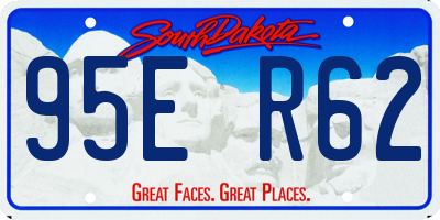 SD license plate 95ER62