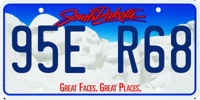 SD license plate 95ER68