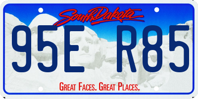 SD license plate 95ER85