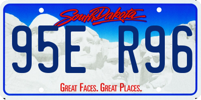 SD license plate 95ER96